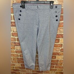 Tommy Hilfiger stretch slim crop women's nautical pants size 12